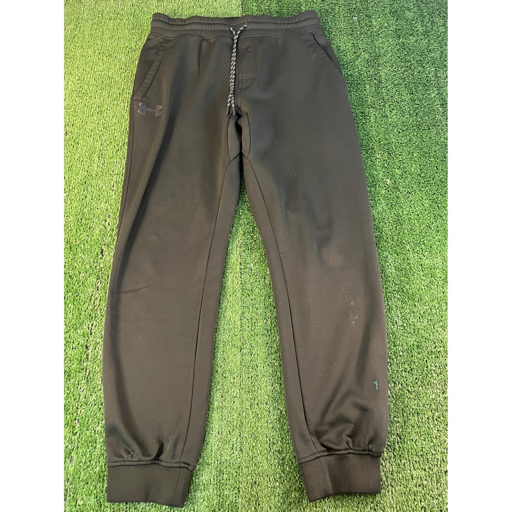 Under Armour Storm ColdGear Joggers Mens Large Green Fitted Fleece Pants